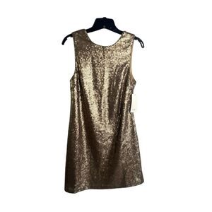 Tobi NWT Gold Sequin Short Cocktail Dress Size S/P‎